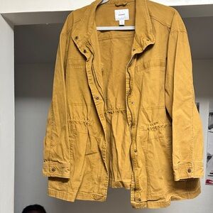 Old Navy Women's Yellow Utility Jacket